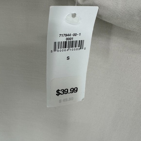 Banana Republic Cowl Neck Top S Relaxed Fit Long Sleeve Blouse Beige Gray - Picture 7 of 8